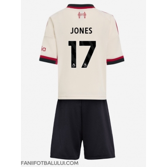 Liverpool Curtis Jones #17 Echipament de Fotbal Replică 2025-26 Copii Deplasare (+ Șorturi)